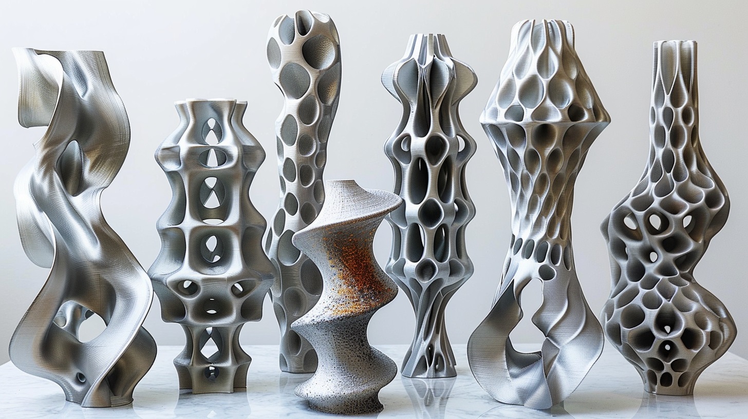 3d metal objects